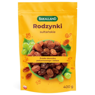 BAKALLAND RODZYNKI SUŁTAŃSKIE 400G