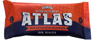 Baton Sportowy proteinowy Atlas 70g 19% białka ZMIANY ZMIANY