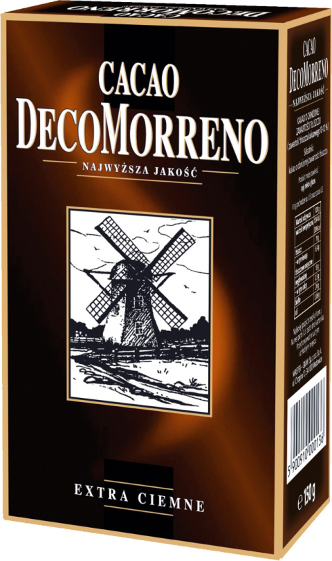 DECOMORRENO Kakao extra ciemne 150g