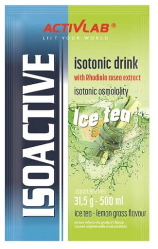 ISOACTIVE Izotonik funkcjonalny-napój w proszku ICE TEA LEMON GRASS 31,5g