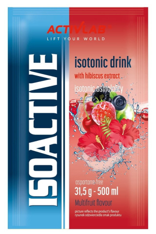 ISOACTIVE Izotonik funkcjonalny-napój w proszku MULTIFRUIT 31,5g