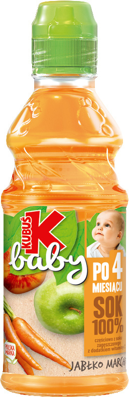 KUBUŚ BABY SOK 100% jabłko-marchew 300 ML