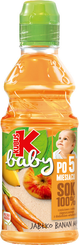 KUBUŚ BABY SOK 100% jabłko-banan-marchew 300 ML