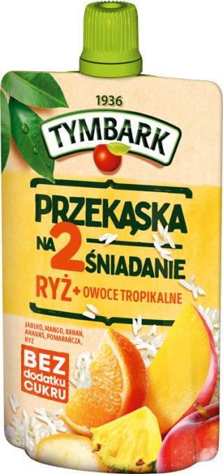 TYMBARK Drugie Śniadanie ryż owoce tropikalne 100g