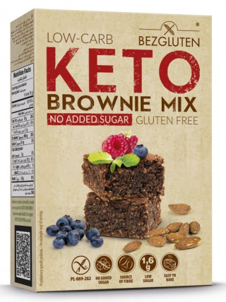 LOW-CARB KETO BROWNIE MIX BEZGLUTENOWY 150g BEZGLUTEN