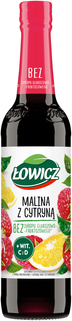 ŁOWICZ Syrop malina-cytryna 400 ml