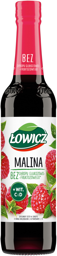 ŁOWICZ Syrop malinowy 400 ml