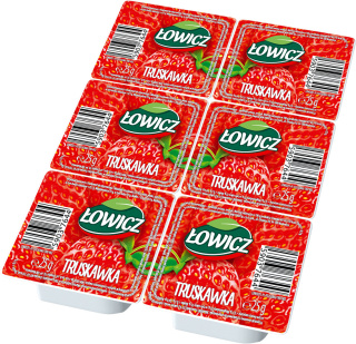 ŁOWICZ dżem truskawkowy 6x25g