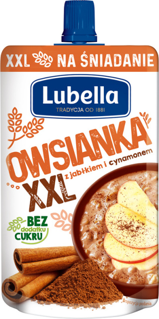 LUBELLA Owsianka z jabłkiem i cynamonem XXL 170g