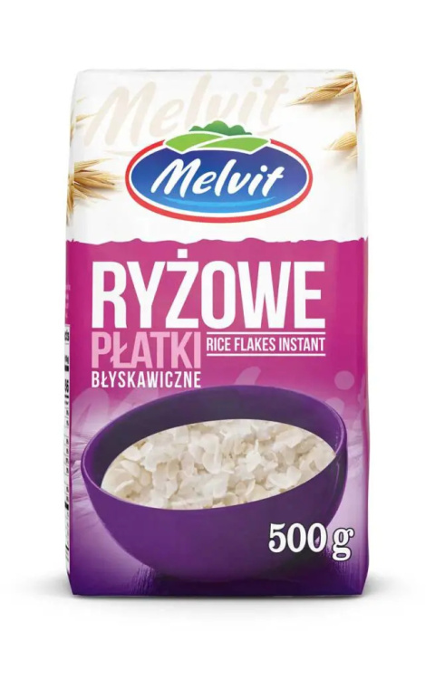 MELVIT Płatki ryżowe błyskawiczne 500g