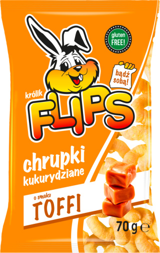 SANTE Flips Chrupki Kukurydziane o smaku toffi 70g