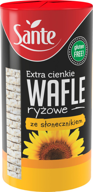 SANTE Wafle ryżowe ze słonecznikiem extra cienkie 120g