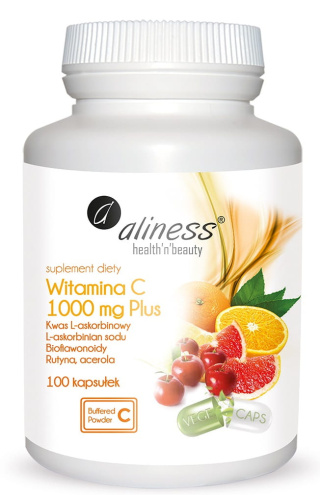 ALINESS Witamina C 1000 mg Plus 100 kapsułek VEGE