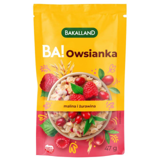 BAKALLAND BA! OWSIANKA Z MALINĄ I ŻURAWINĄ - 47G