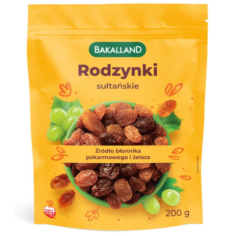 BAKALLAND RODZYNKI SUŁTAŃSKIE 200G