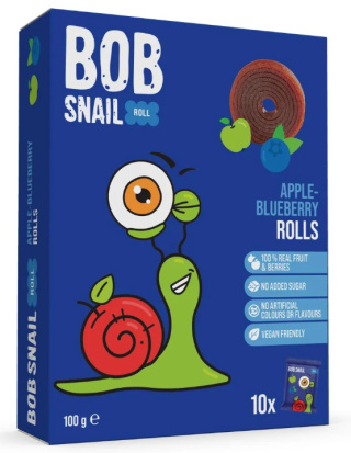 BOB SNAIL Przekąska jabłkowo-borówkowa 100g