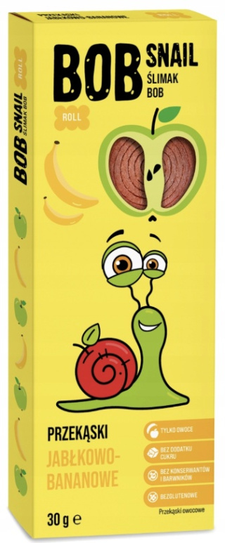 BOB SNAIL Przekąska jabłkowo-bananowa 30g