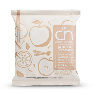 CRISPY NATURAL JABŁKO Suszone chipsy z jabłek pomarańczowo-korzenne 18g