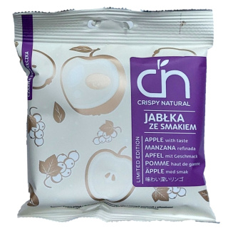 CRISPY NATURAL Suszone jabłka z sokiem porzeczkowym 18g