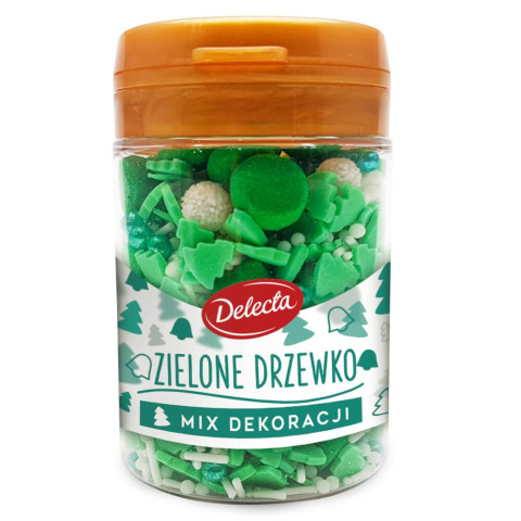 DELECTA posypka ZIELONE DRZEWKO mix dekoracji 55g