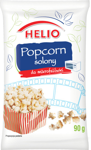 HELIO Popcorn do mikrofali solony 90G