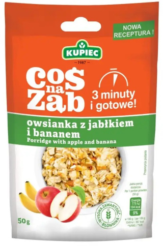 KUPIEC Owsianka jabłkowo-bananowa 50g