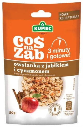 KUPIEC Owsianka z jabłkiem i cynamonem 50g