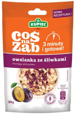 KUPIEC Owsianka z śliwkami 50g