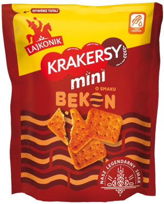 LAJKONIK Krakersy mini bekon 100g