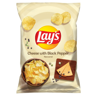 LAY'S Chipsy ziemniaczane Ser i czarny pieprz 130g