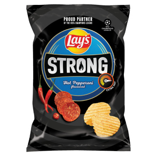 LAY'S STRONG Chipsy ziemniaczane karbowane ostre Pepperoni 120g