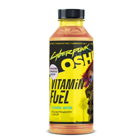 OSHEE Cyberpunk Vitamin Fuel napój witaminowy brzoskwinia - truskawka 555ml