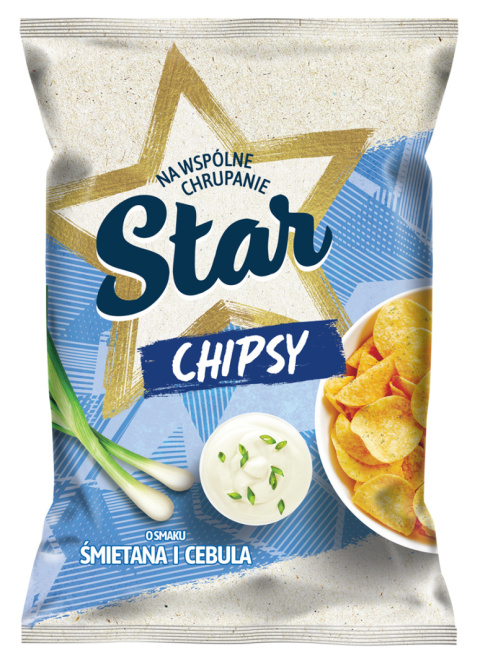 STAR Chipsy o smaku śmietany i cebuli 200 g