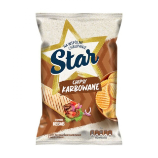 STAR Chipsy karbowane o smaku kebab 120G