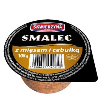 Skwierzyna Smalec z Mięsem i cebulką 108g