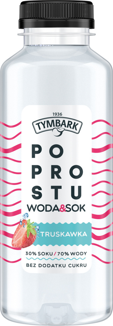 TYMBARK PO PROSTU WODA&SOK JABŁKO-CYTRYNA-TRUSKAWKA 400ml