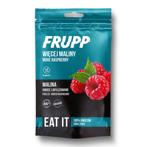 FRUPP Malina liofilizowana owoce liofilizowane 15g Celiko