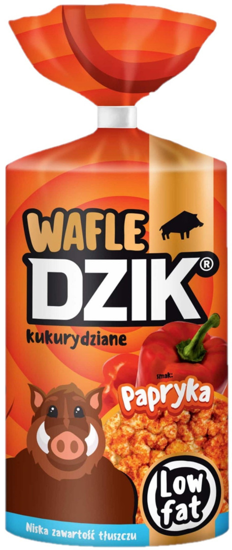 WK DZIK Wafle kukurydziane paprykowe 120g