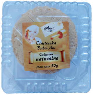 ANIA Ciasteczka Babci Ani orkiszowe naturalne 50g