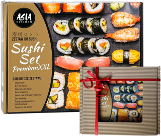 ASIA KITCHEN Zestaw Sushi Set Premium GOLD XXL + PAKOWANIE NA PREZENT