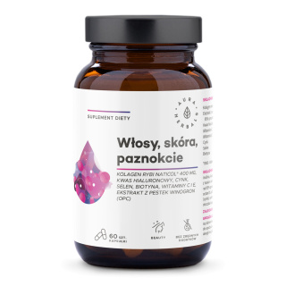 AURA HERBALS Kolagen Rybi NatiCol® Włosy, Skóra, Paznokcie, kapsułki 60 szt.