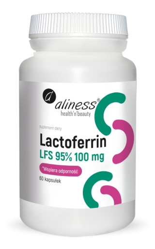 Aliness Lactoferrin LFS 90% 100 mg x 60 kapsułek