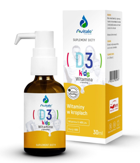 Avitale Witamina z lanoliny D3 KIDS 30 ml