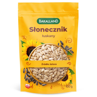 BAKALLAND SŁONECZNIK ŁUSKANY 100G