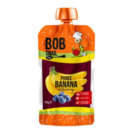 BOB SNAIL Puree smoothie mus banan borówka 250g
