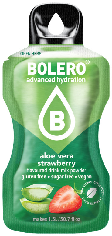 BOLERO DRINK Napój w proszku Aloe vera strawberry 9g