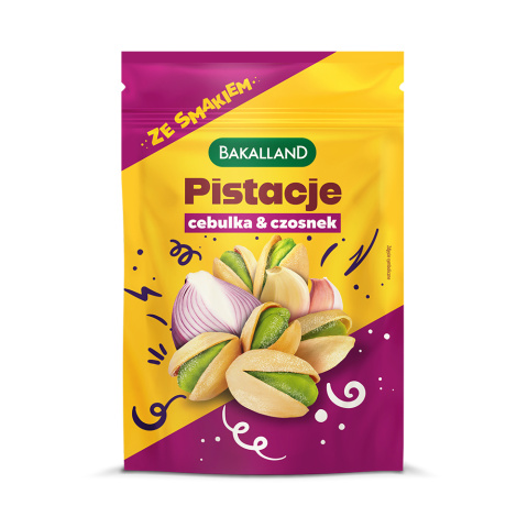 Bakalland Pistacje prażone Onion&Garlic 70g