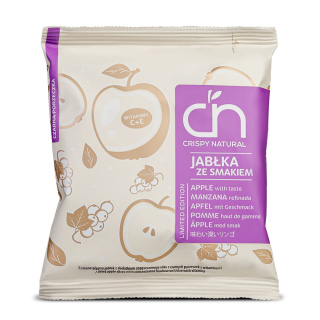 CRISPY NATURAL Suszone jabłka z sokiem porzeczkowym 18g