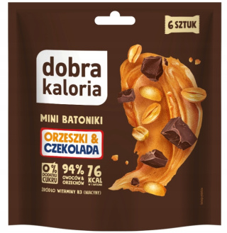 DOBRA KALORIA MINI BATONIKI ORZESZKI & CZEKOLADA 108 G