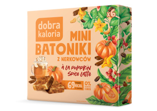 DOBRA KALORIA Mini batoniki z nerkowcami a'la pumpkin spice latte 102g NOWOŚĆ